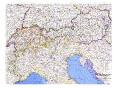 1965 Switzerland, Austria, and Northern Italy Map Artwork Print as a result of Nationwide Geographic Maps image regarding Printable Maps of Italy referred to as 1965 Switzerland, Austria, and Northern Italy Map Artwork Print by way of Nationwide Geographic Maps